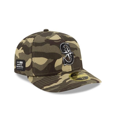 Seattle Mariners Gorra | New Era MLB Armed Forces Weekend Low Profile 59fifty Fitted Cap Mexico - Verdes